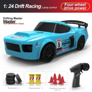 Mini Drift Rc Car 1/24 Scale 15kmph Remote Control Drift Car Assorted