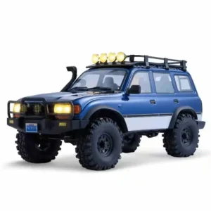 FMS FCX18 1/18 Toyota Land Cruiser LC80 Rock Crawler – RTR 4WD Off-Road Climbing RC Car (Blue)