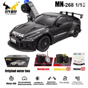 MNRC MN268 – 1:16 High-Speed 4WD GTR Drift Car (25 km/h) | Upgraded Battery | Pro-Level Racing Fun!