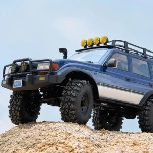 FMS FCX10 PRO RS – 1/10 Brushless Toyota Land Cruiser LC80 | Premium 4WD Crawler with Locking Diffs & Portal Axles (Blue)
