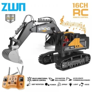 Metal JCB RC Excavator – 12 Channel Full-Metal 2.4GHz Remote Control Construction Vehicle