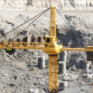128cm Big Size RC Tower Crane – Self-Erecting Remote Control Construction Crane with 360° Rotation