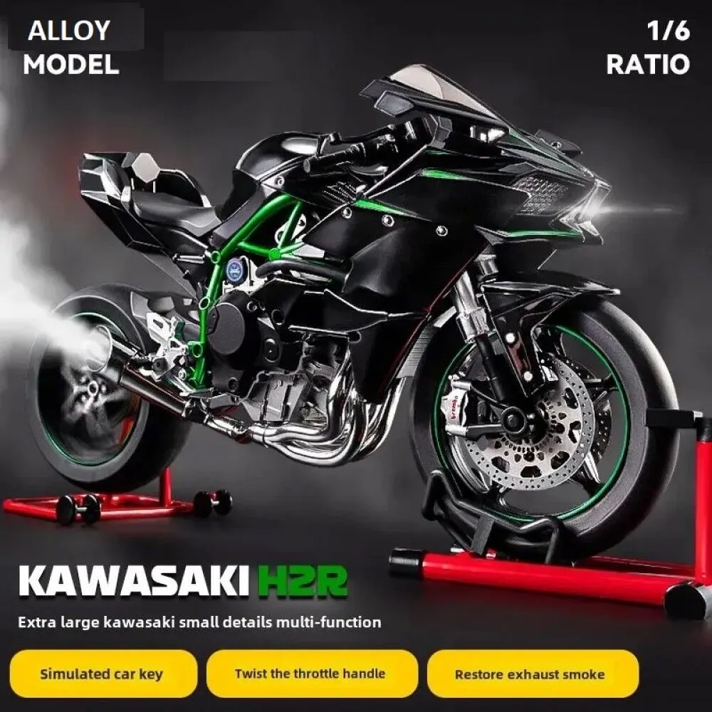XLG 1:6 Kawasaki H2R Diecast Motorcycle Model | Alloy Simulation Bike with Lights, Sound & Rechargeable Display Toy
        <span class="amazon-style-sales-stat" style="display: block; font-family: -apple-system, BlinkMacSystemFont, 'Segoe UI', Roboto, Arial, sans-serif; font-size: 15px; color: #0f1111; margin-top: 6px; text-transform: none; letter-spacing: normal; text-align: left; line-height: normal;">
            <strong style="font-weight: 700;">1.3K+ people bought</strong> <span style="font-weight: 400;">in past month</span>
        </span>