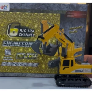 2.4GHz Remote Control Excavator Toy for Kids (6–12 Years) | Metal Shovel, Lights, Sounds & Realistic Construction Functions – Best Birthday Gift for Boys
