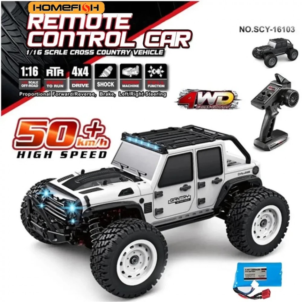 SUCHIYU SCY16103 1:16 4WD High-Speed RC Car – Drift Monster Truck (40 km/h, LED Lights, 2.4GHz Control)
        <span class="amazon-style-sales-stat" style="display: block; font-family: -apple-system, BlinkMacSystemFont, 'Segoe UI', Roboto, Arial, sans-serif; font-size: 15px; color: #0f1111; margin-top: 6px; text-transform: none; letter-spacing: normal; text-align: left; line-height: normal;">
            <strong style="font-weight: 700;">880 people bought</strong> <span style="font-weight: 400;">in past month</span>
        </span>