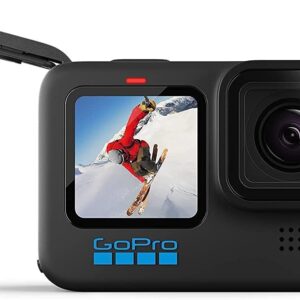 GoPro HERO10 Black- E-Commerce Packaging - Waterproof Action Camera with Front LCD & Touch Rear Screens, 5.3K60 Ultra HD Video
