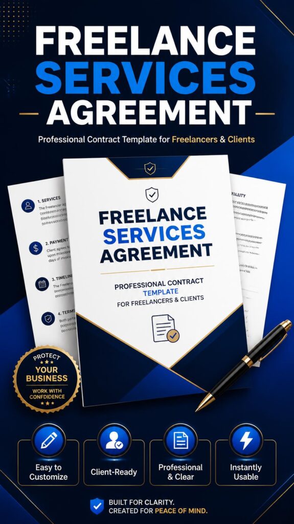 Freelance Contractor Agreement, Independent Contractor Agreement, Freelance Work Contract, Freelancer–Client Agreement